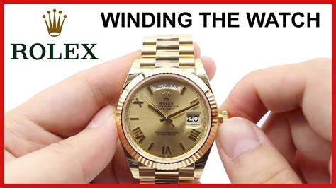 how to wind a rolex datejust watch|winding a rolex watch instructions.